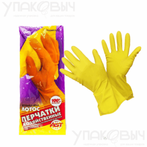 Перчатки резиновые ЛОТОС M 68гр