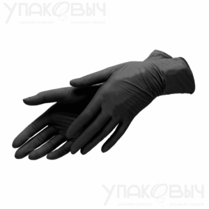 Перчатки нитриловые M Ben Fatto чёрные (10%)